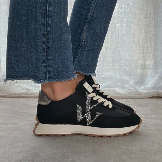 Baskets Vanessa Wu FLOW initials Noir