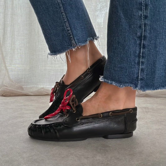 Mocassins NAPOLI Semerdjian en cuir – Noir