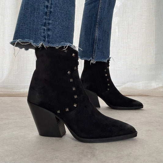 Bottines santiags studs Semerdjian Noires