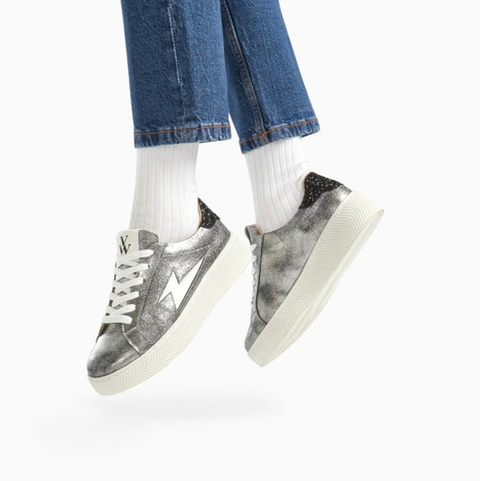 Baskets Vanessa Wu Elodie anthracite à lacets