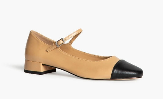 Beige & Black Heeled Babbies