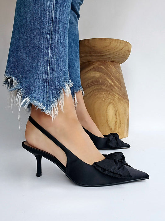 Escarpins nœuds Corina Noir