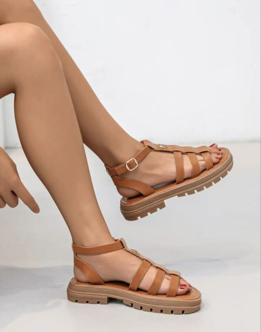 Spartiates soleil Camel