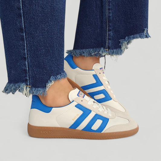 Baskets Back70 cloud Blanc & Bleu
