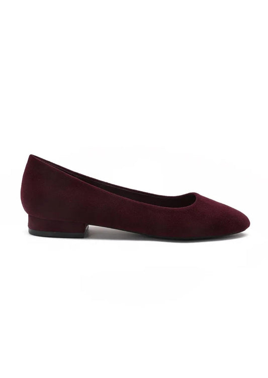 Ballerines petits talon Bordeaux