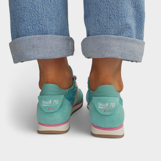 Baskets Back70 Rocket cotton - Turquoise