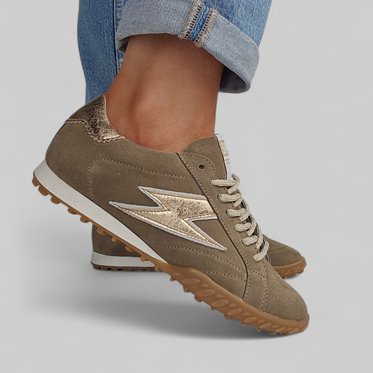 Baskets Semerdjian Mary D280 Kaki & Doré