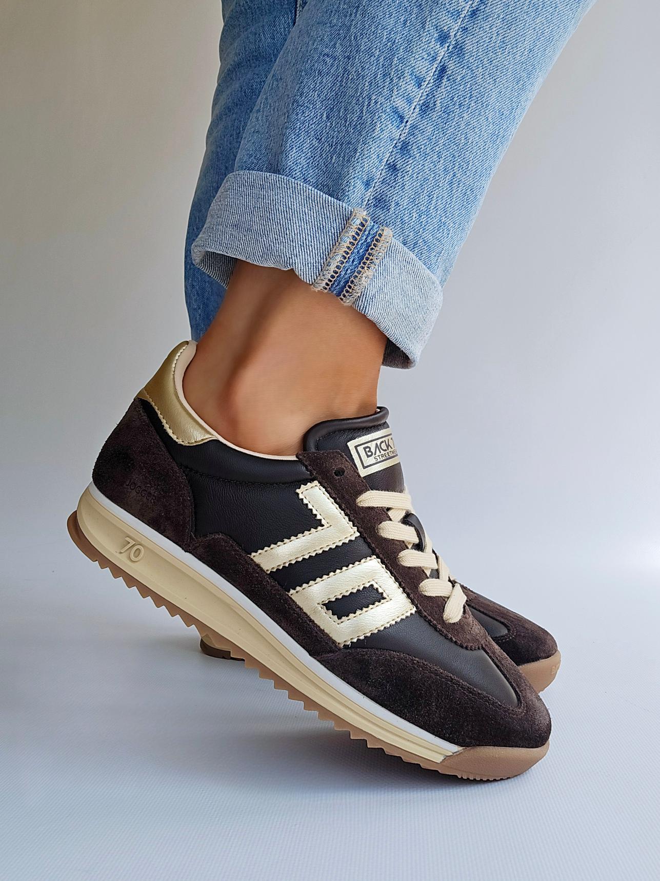 Baskets Back70 Barkley running Chocolat
