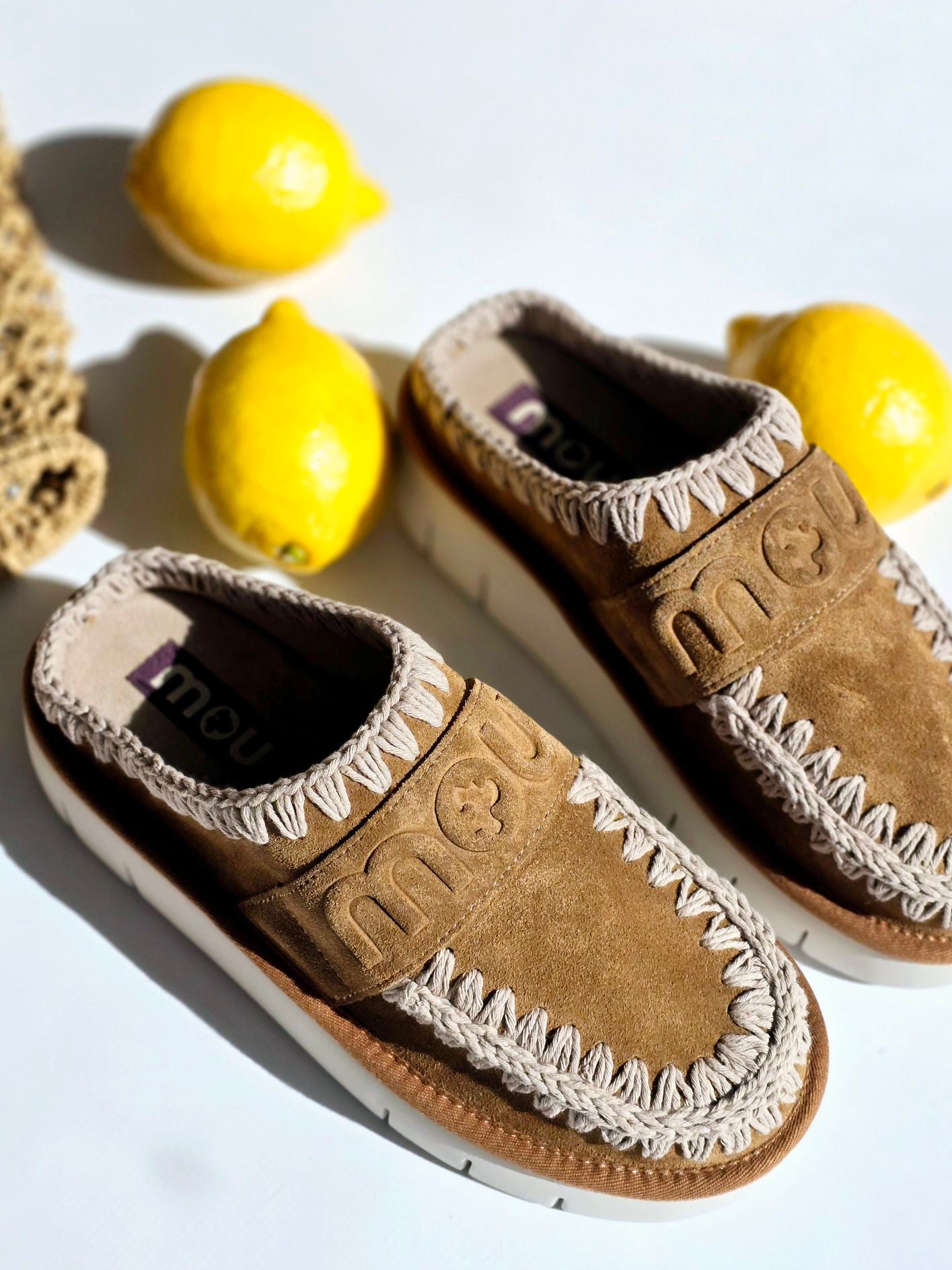 Mules Mou bounce clog Camel