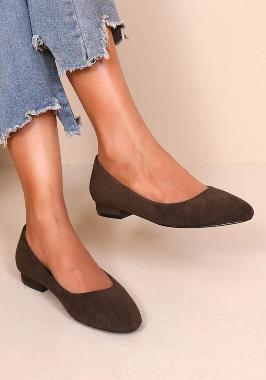 Ballerines petits talon Marron