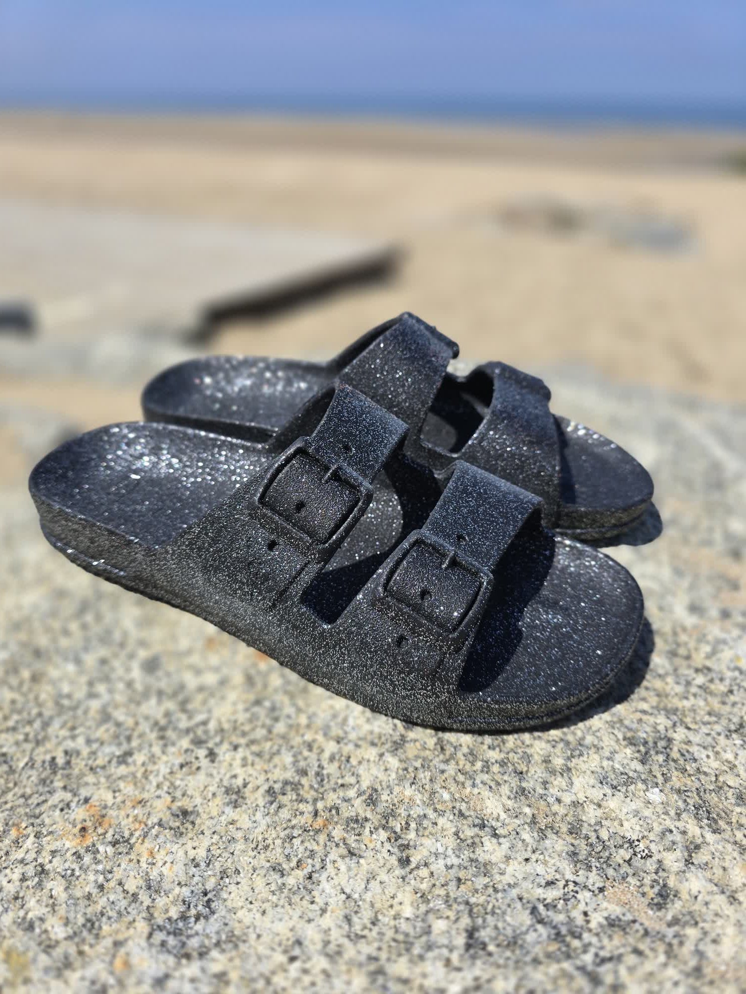 Cacatoès CARIOCA Noir paillettes – Sandrillonchaussures