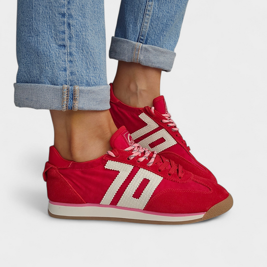 Baskets Back70 Rocket cotton- Rouge