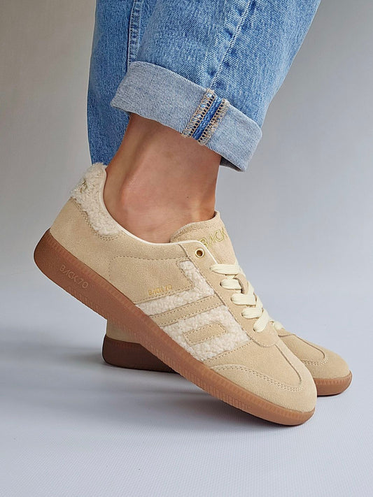 Baskets Back70 cloud bouclette Beige