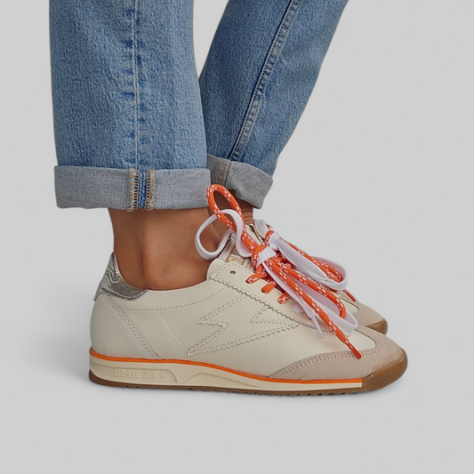 Baskets Semerdjian Joyce D187 Blanc & Orange