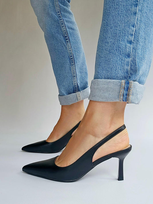 Escarpins slingback Noir