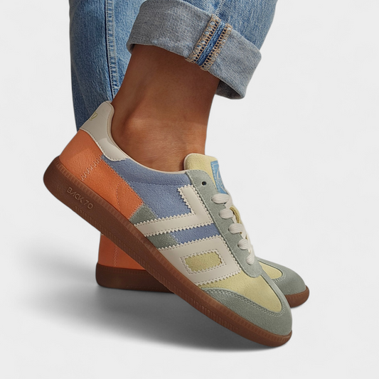 Baskets Back70 Squid - patchwork multicolore Pastel