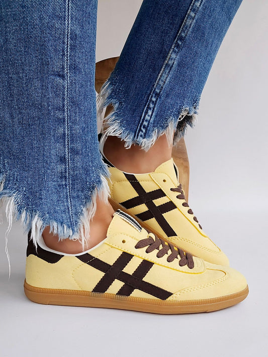 Baskets Corina Jaune