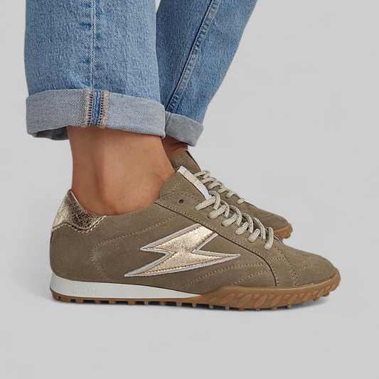 Baskets Semerdjian Mary D280 Kaki & Doré