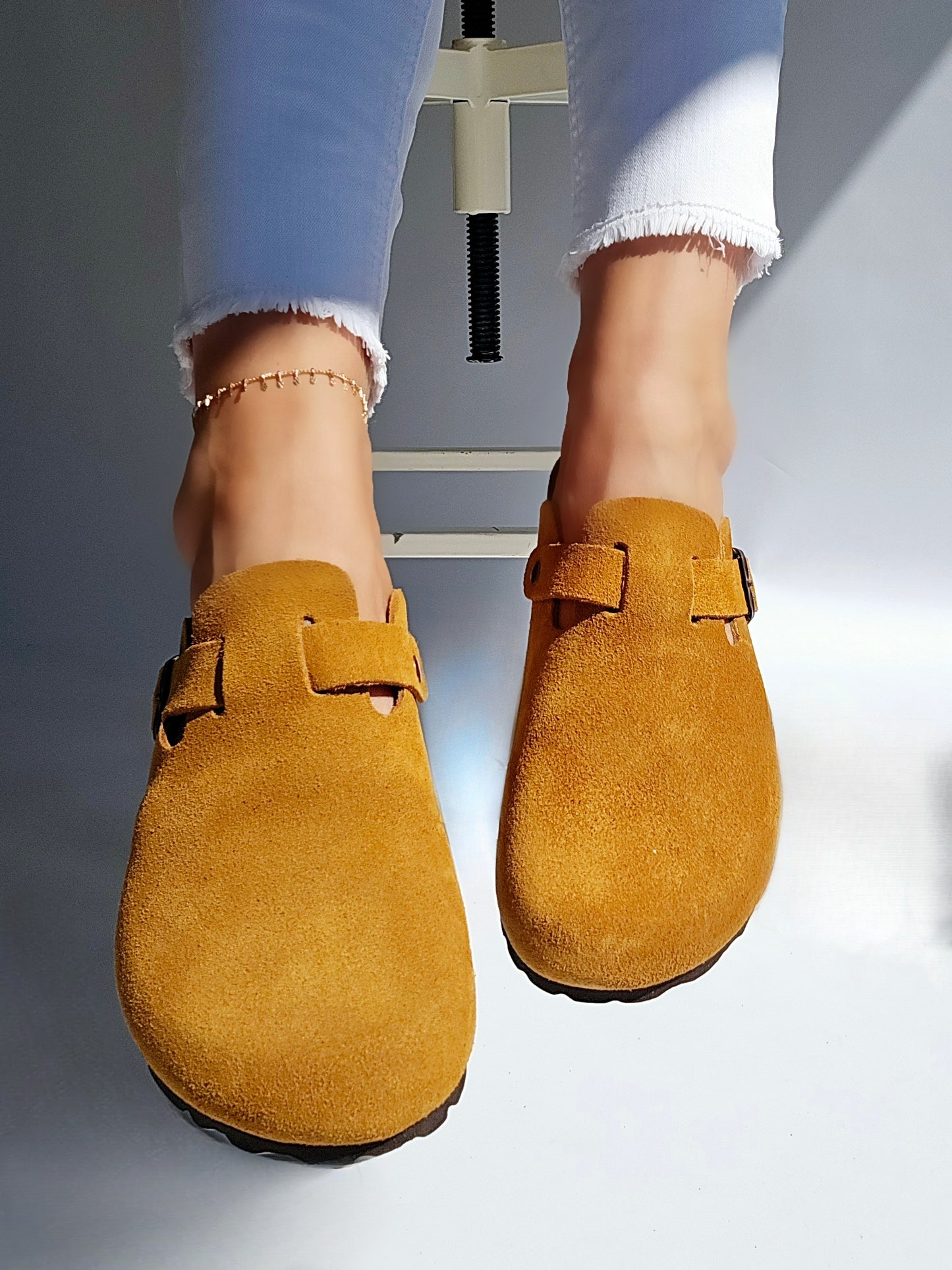 Solal Pastelle Paris Camel Leather Clog