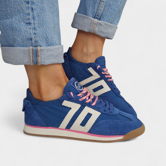 Baskets Back70 Rocket cotton - Bleu jean