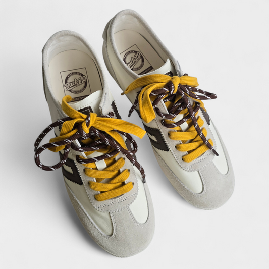 Baskets Back70 Leon Homme – Sneaker rétro cuir & daim Coffee