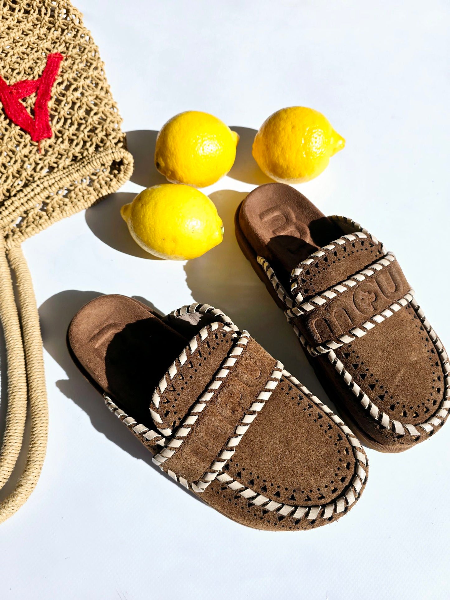 Mules mocassins Mou Chocolat
