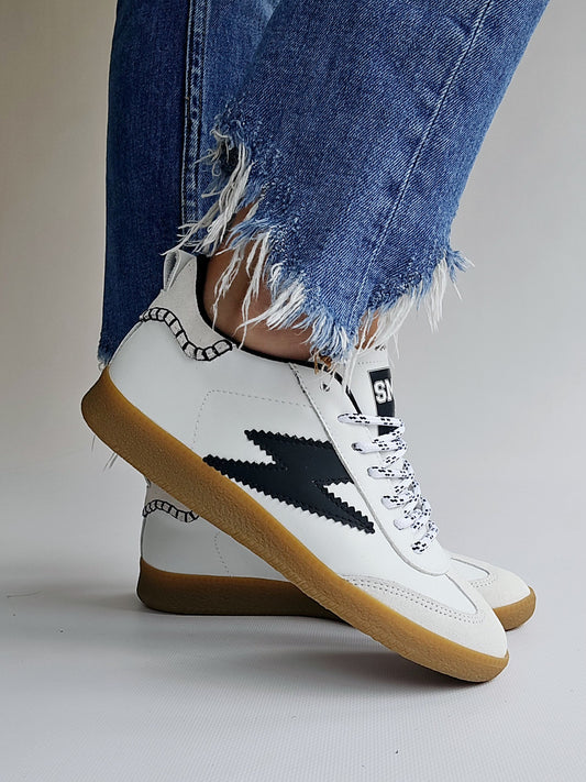 Basket Semerdjian Ashley C396 Noir & Blanc