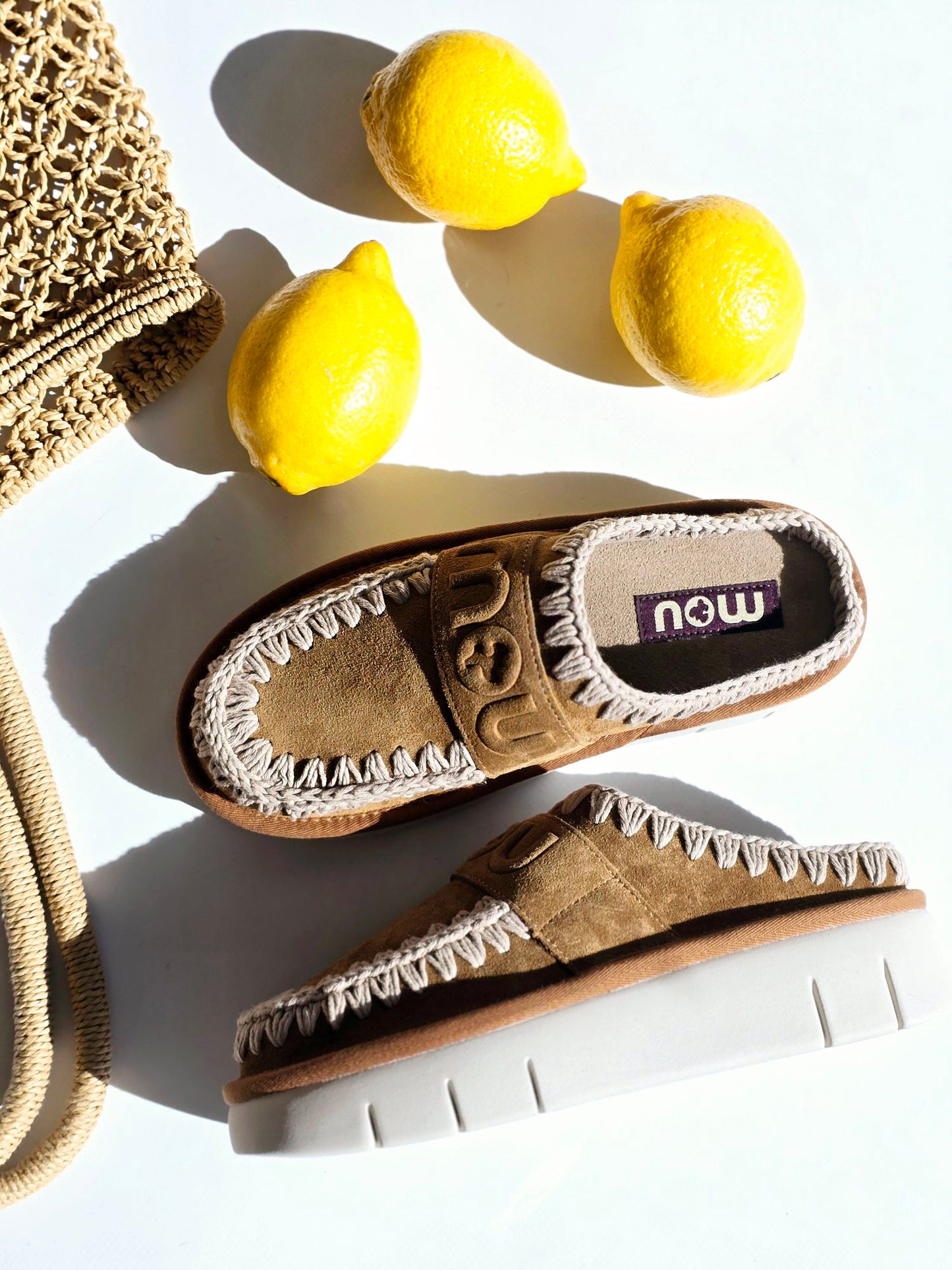 Mules Mou bounce clog Camel