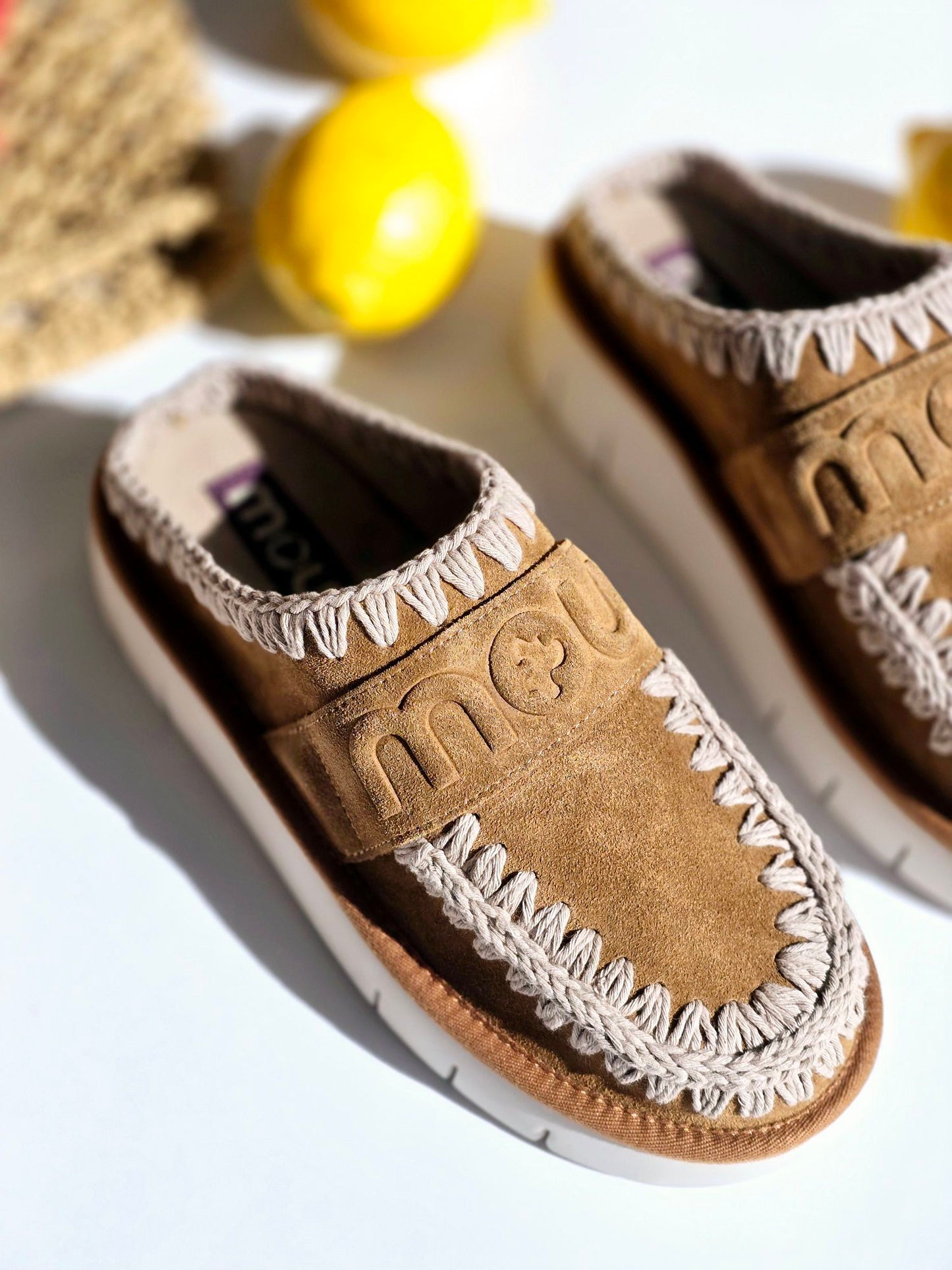 Mules Mou bounce clog Camel