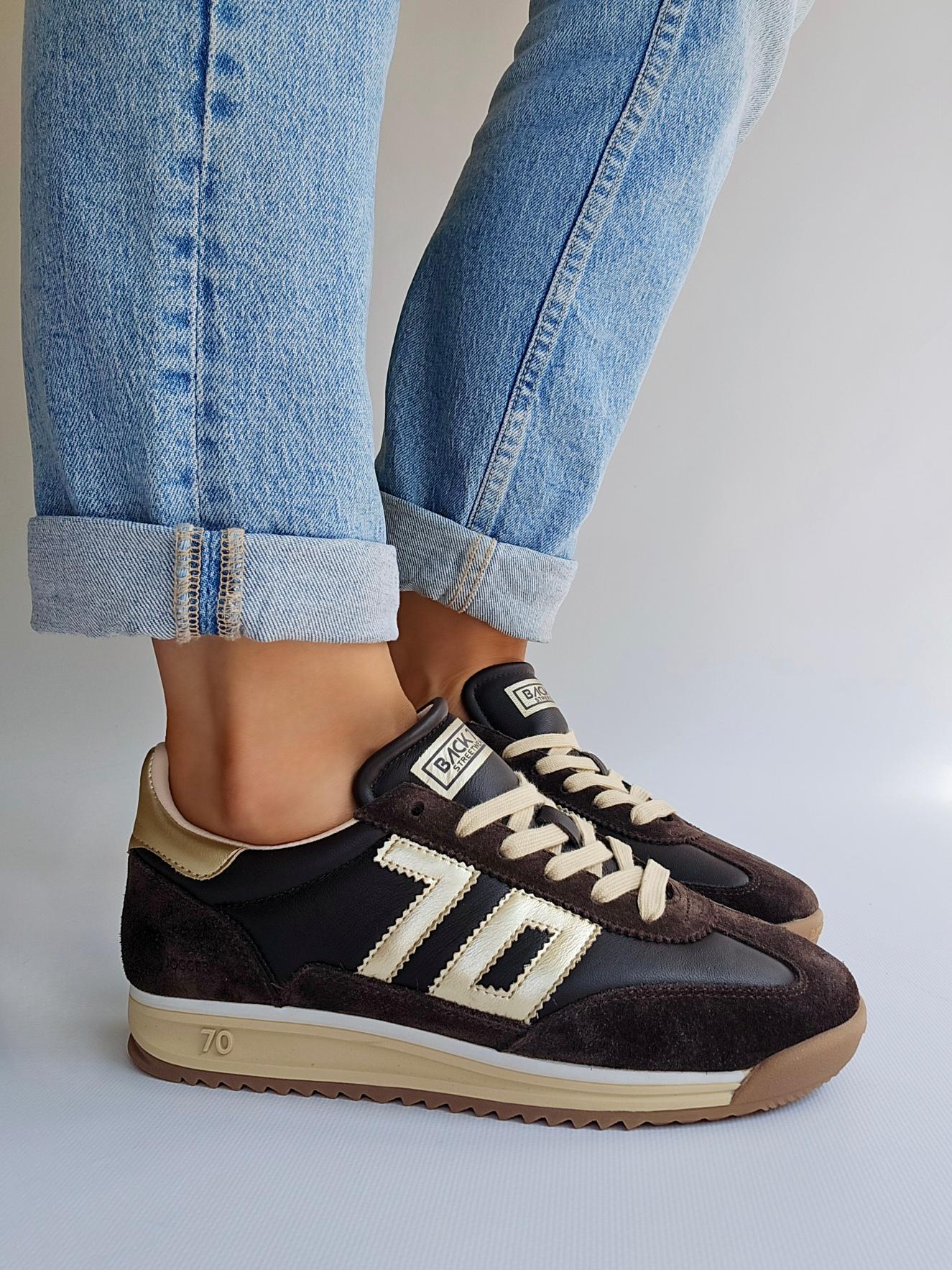 Baskets Back70 Barkley running Chocolat