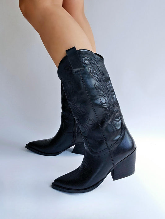 Bottines santiags Corina Noir