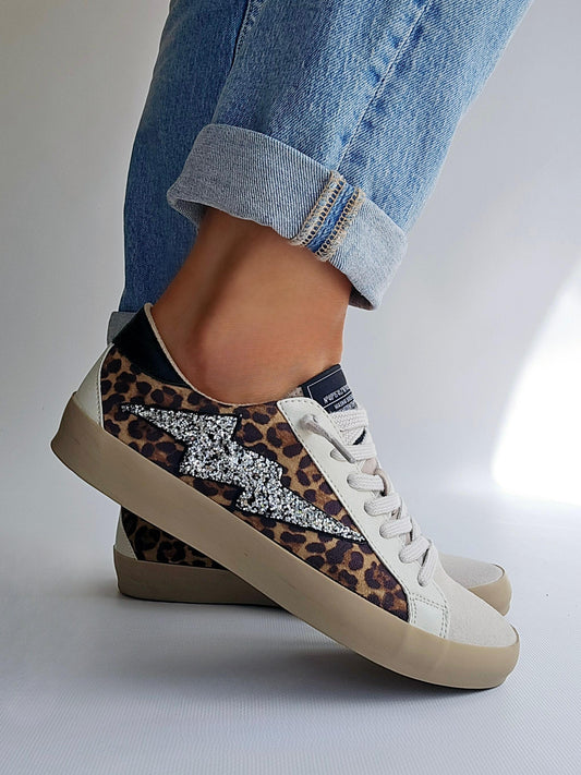 Baskets éclair Corina Léopard