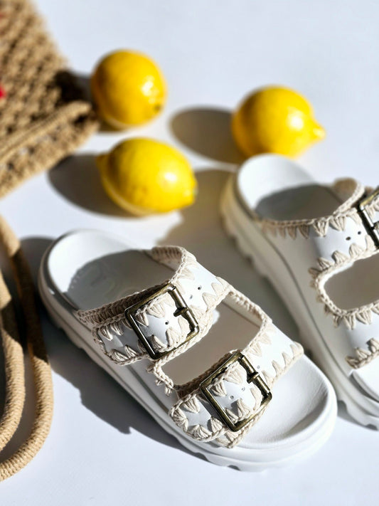 Mules double brides Eva White