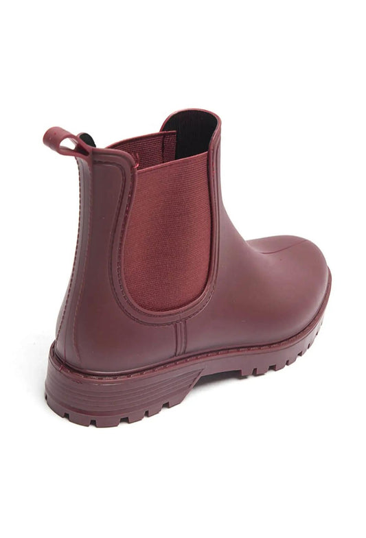Boots chelsea Pluie Bordeaux