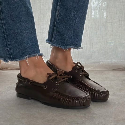 Mocassins NAPOLI Semerdjian en cuir – Chocolat