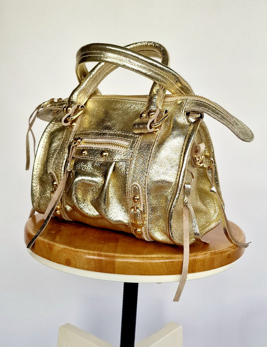 Balou bag small model 100% gold leather 