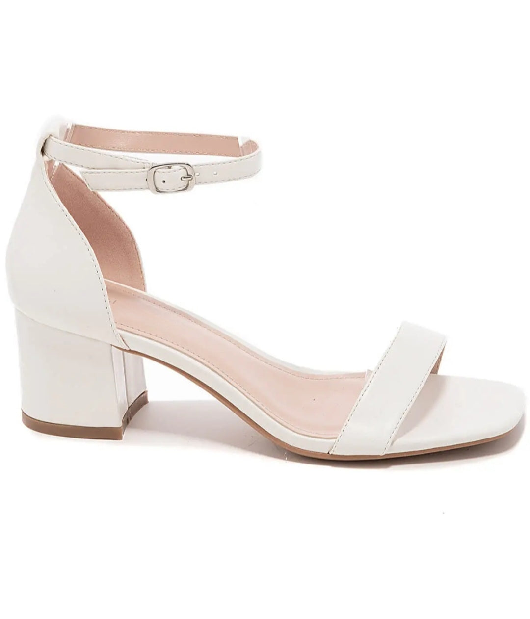 Sandales petit talon Blanc