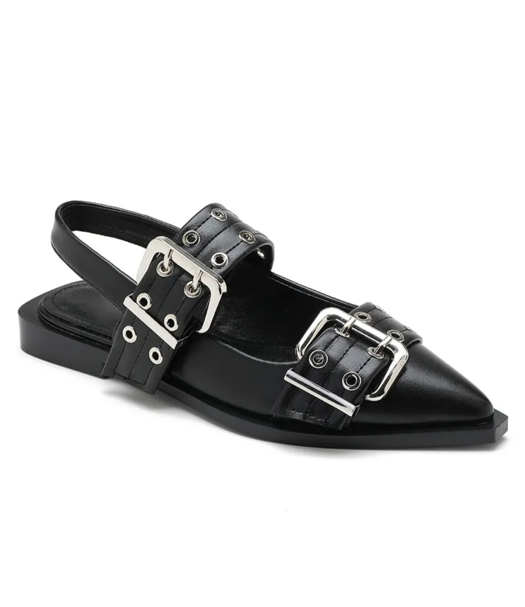 Black Slingback Buckle