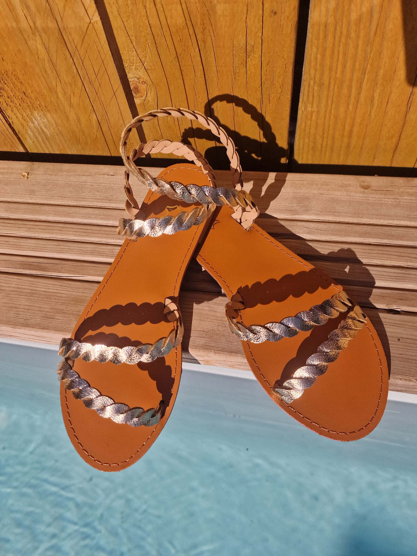 Gold Intertwined Sandals
