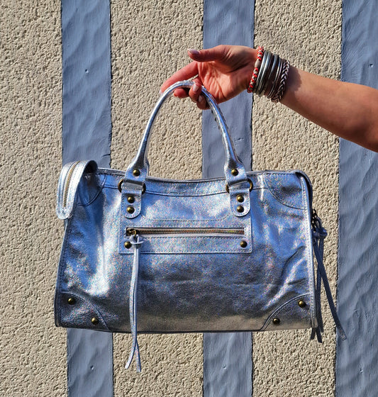 BALOU iridescent bag large model Silver