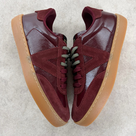 Baskets femme Victoria CLILISTA bordeaux vernis | Double lacets