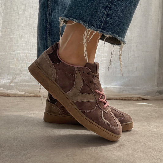 Basket Victoria Londres Daim Marron – Baskets Femme
