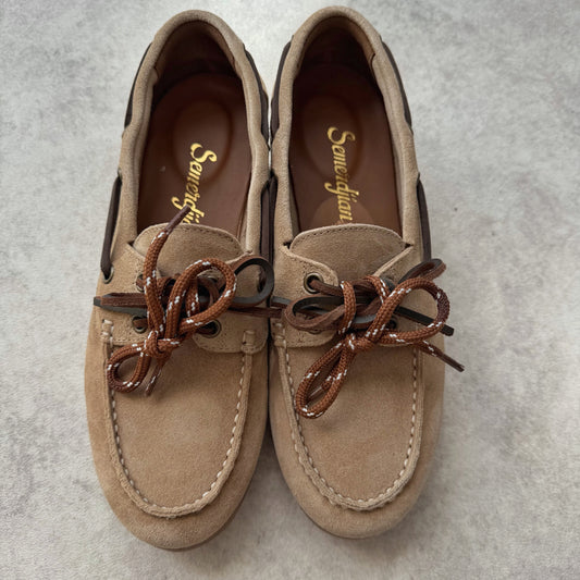 Mocassins Napoli Semerdjian en cuir nubuck – Beige
