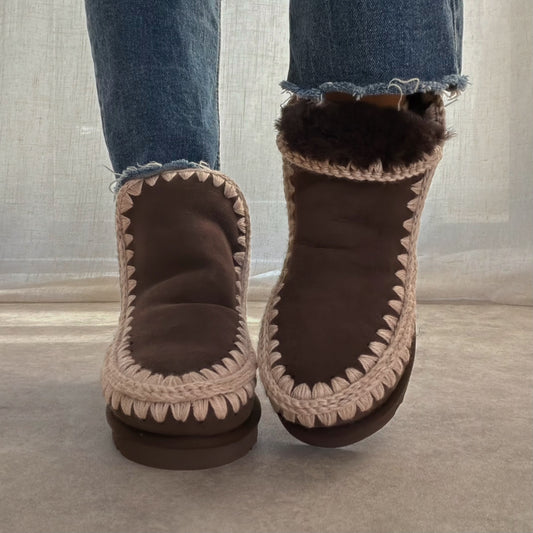 Boots fourrées Mou eskimo 18 Chocolat