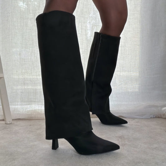 Bottes Hautes Femme Tamaris Noires Talon 7,5 cm