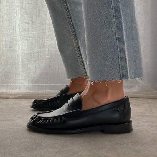 Mocassins Femme Tamaris en Cuir Noir