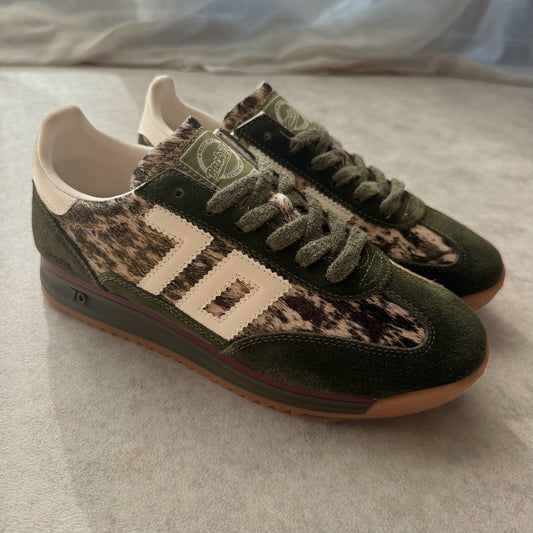 Baskets Back70 - jogger Vert forêt