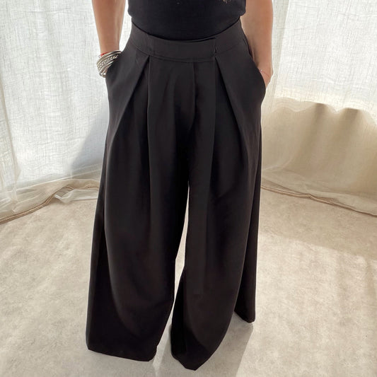 ✨ Pantalon oversize fluide – Noir