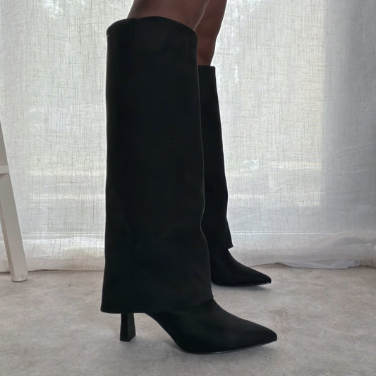 Bottes Hautes Femme Tamaris Noires Talon 7,5 cm