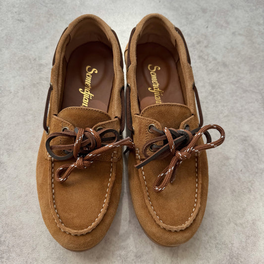 Mocassins Semerdjian CamelMocassins Napoli Semerdjian en cuir nubuck – Camel